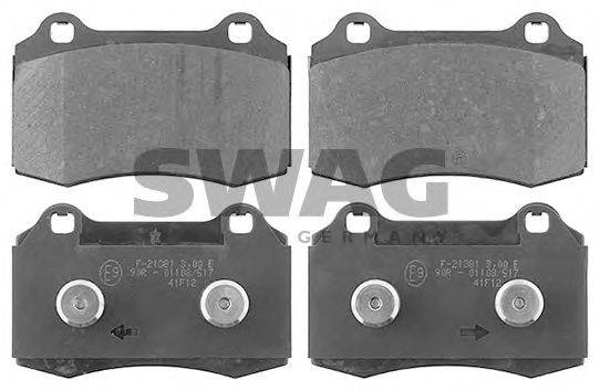 SWAG 50116079 Комплект тормозных колодок, дисковый тормоз