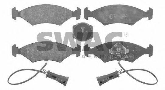 Комплект тормозных колодок, дисковый тормоз SWAG 50 91 6024