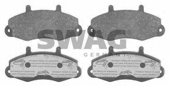 Комплект тормозных колодок, дисковый тормоз SWAG 50 91 6037