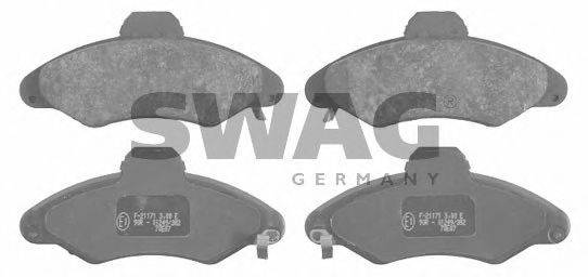 SWAG 50916039 Комплект тормозных колодок, дисковый тормоз