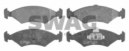 SWAG 50916040 Комплект тормозных колодок, дисковый тормоз