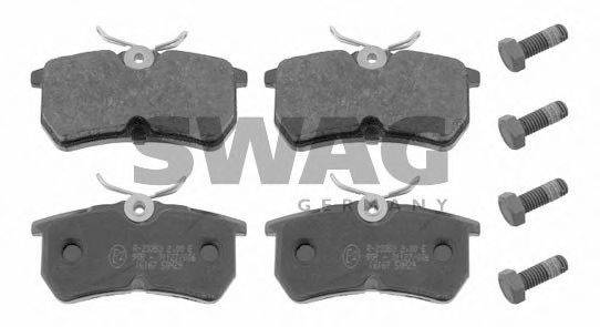 SWAG 50916167 Комплект тормозных колодок, дисковый тормоз