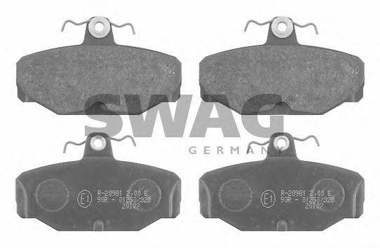 SWAG 50916169 Комплект тормозных колодок, дисковый тормоз