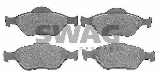 SWAG 50916401 Комплект тормозных колодок, дисковый тормоз