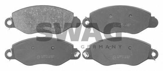 Комплект тормозных колодок, дисковый тормоз SWAG 50 91 6424