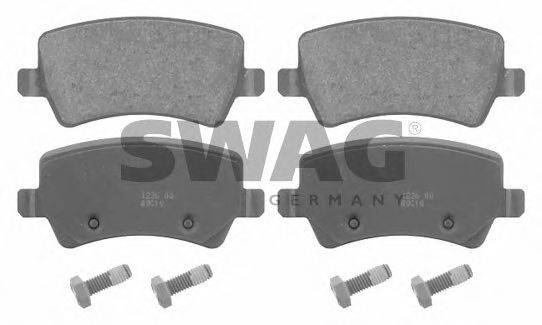 SWAG 50916625 Комплект тормозных колодок, дисковый тормоз