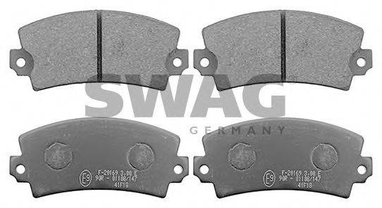Комплект тормозных колодок, дисковый тормоз SWAG 60 11 6179