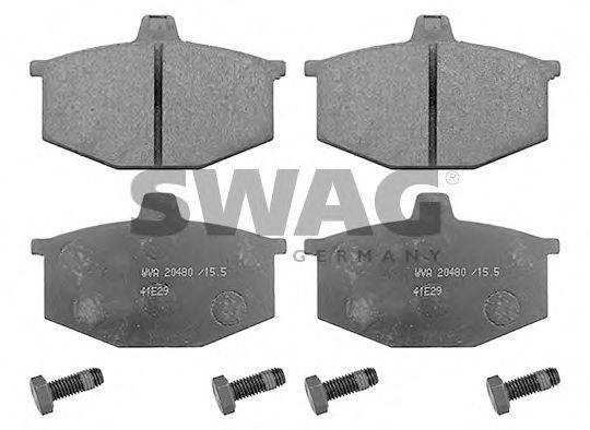 SWAG 60116181 Комплект тормозных колодок, дисковый тормоз