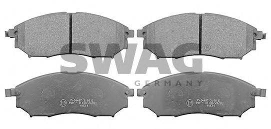 SWAG 60116188 Комплект тормозных колодок, дисковый тормоз