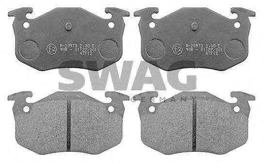 SWAG 62116161 Комплект тормозных колодок, дисковый тормоз