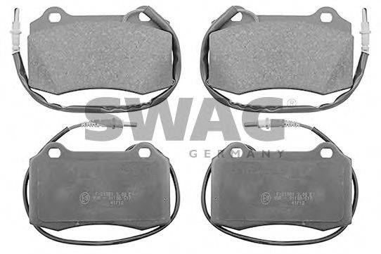 SWAG 62116165 Комплект тормозных колодок, дисковый тормоз