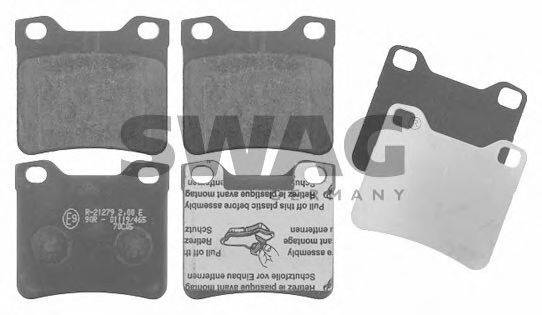 SWAG 62916219 Комплект тормозных колодок, дисковый тормоз