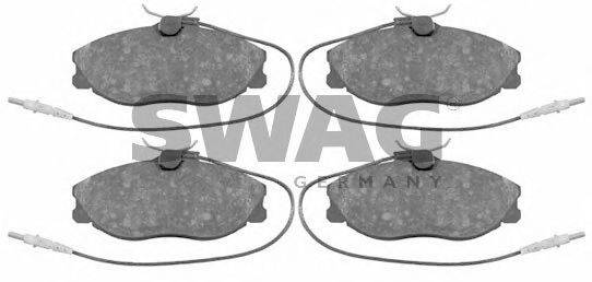 SWAG 62916431 Комплект тормозных колодок, дисковый тормоз