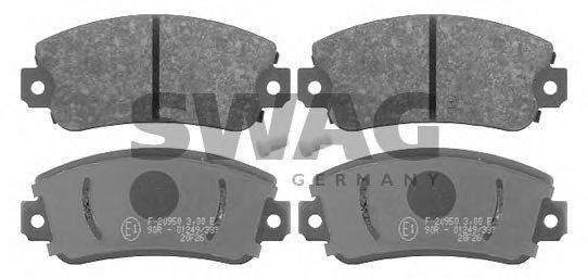 SWAG 70916077 Комплект тормозных колодок, дисковый тормоз