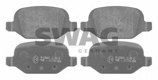 SWAG 70916370 Комплект тормозных колодок, дисковый тормоз