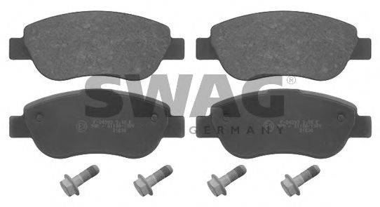 SWAG 70916857 Комплект тормозных колодок, дисковый тормоз