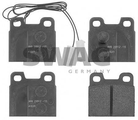 SWAG 74116001 Комплект тормозных колодок, дисковый тормоз