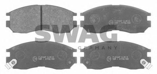 SWAG 80916327 Комплект тормозных колодок, дисковый тормоз