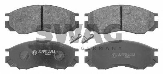 SWAG 80916645 Комплект тормозных колодок, дисковый тормоз