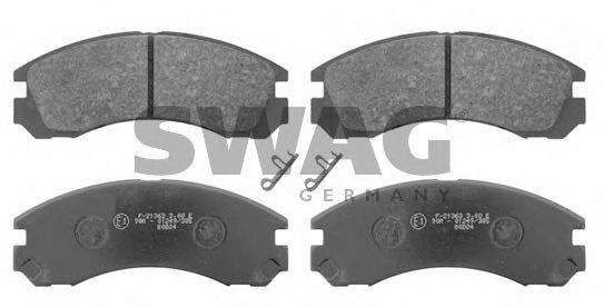 SWAG 80916646 Комплект тормозных колодок, дисковый тормоз
