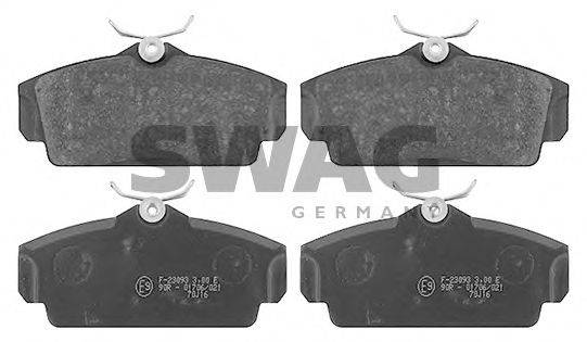 SWAG 82916388 Комплект тормозных колодок, дисковый тормоз