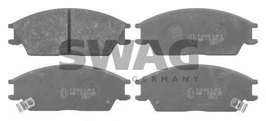 SWAG 90916542 Комплект тормозных колодок, дисковый тормоз
