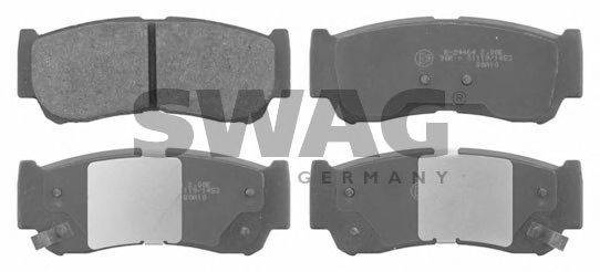 SWAG 90916668 Комплект тормозных колодок, дисковый тормоз