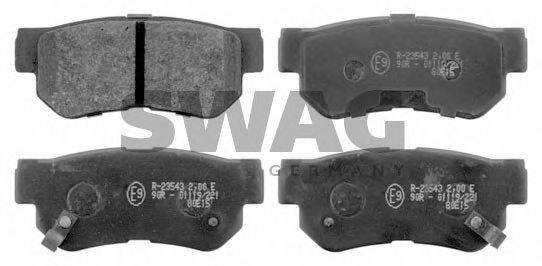 SWAG 90916674 Комплект тормозных колодок, дисковый тормоз