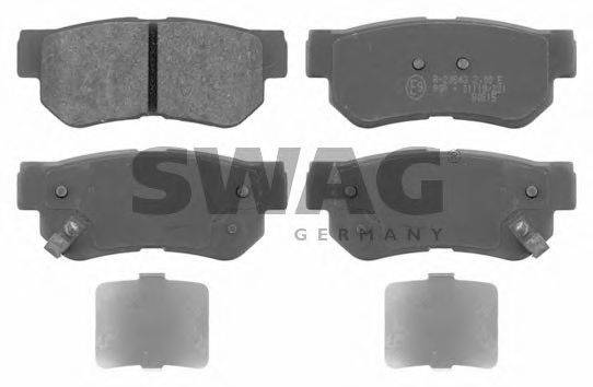 SWAG 90916675 Комплект тормозных колодок, дисковый тормоз