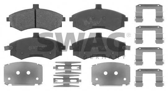 SWAG 90916679 Комплект тормозных колодок, дисковый тормоз