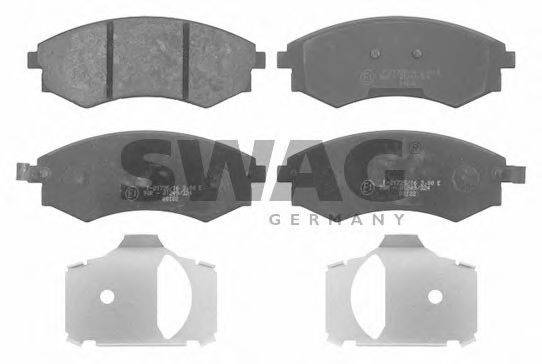 SWAG 90916681 Комплект тормозных колодок, дисковый тормоз