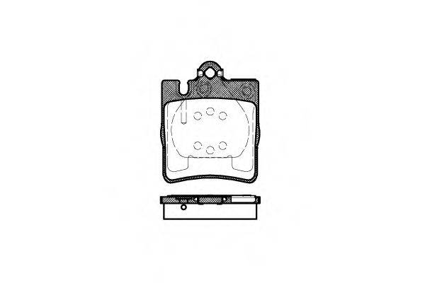 ROADHOUSE 270900 Комплект тормозных колодок, дисковый тормоз