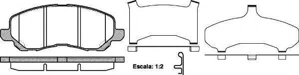 Комплект тормозных колодок, дисковый тормоз REMSA 0804.31
