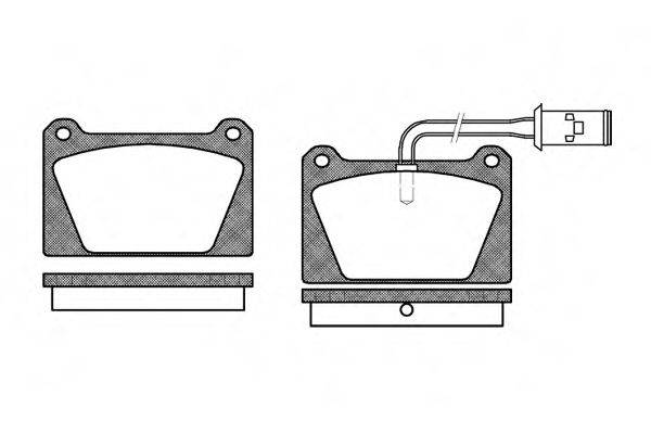 REMSA 012202 Комплект тормозных колодок, дисковый тормоз
