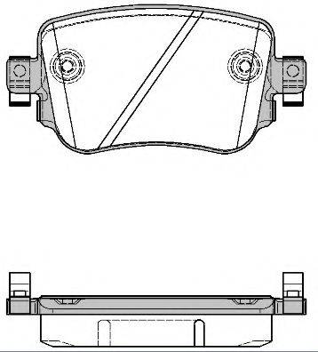 REMSA 154908 Комплект тормозных колодок, дисковый тормоз