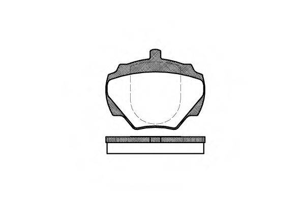 REMSA 022200 Комплект тормозных колодок, дисковый тормоз