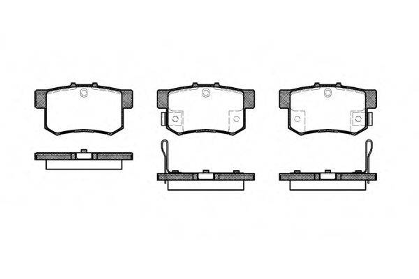 REMSA 032522 Комплект тормозных колодок, дисковый тормоз