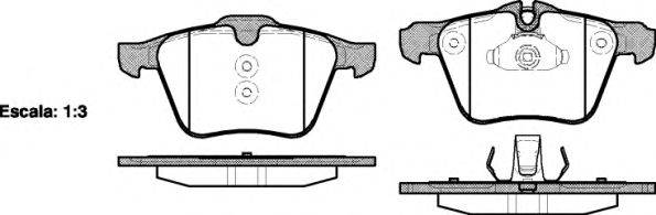 REMSA 121700 Комплект тормозных колодок, дисковый тормоз