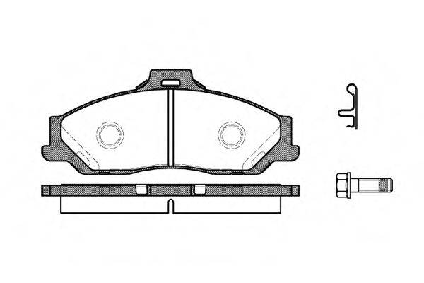 REMSA 073001 Комплект тормозных колодок, дисковый тормоз