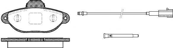 REMSA 041421 Комплект тормозных колодок, дисковый тормоз