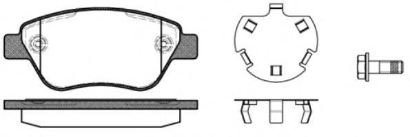 REMSA 085830 Комплект тормозных колодок, дисковый тормоз