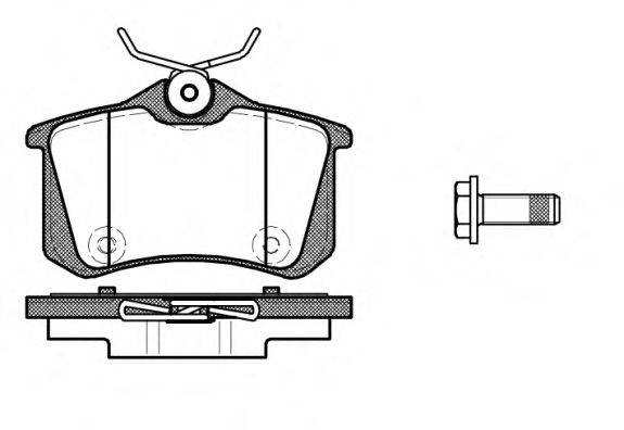 REMSA 139110 Комплект тормозных колодок, дисковый тормоз