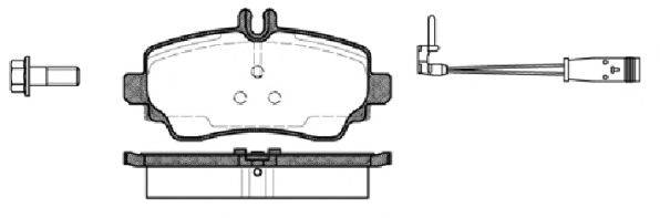 REMSA 065022 Комплект тормозных колодок, дисковый тормоз