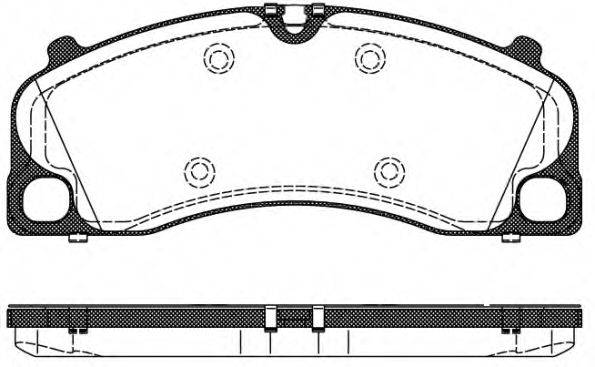 REMSA 150900 Комплект тормозных колодок, дисковый тормоз
