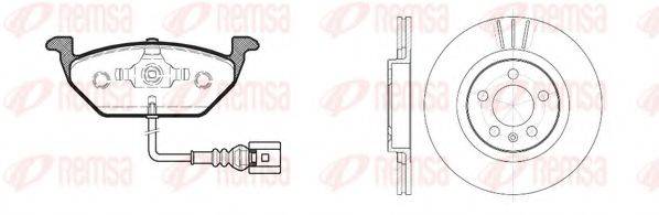 REMSA 863301 Комплект тормозов, дисковый тормозной механизм