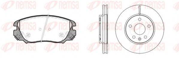 REMSA 8138500 Комплект тормозов, дисковый тормозной механизм