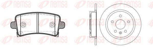 Комплект тормозов, дисковый тормозной механизм REMSA 81388.00