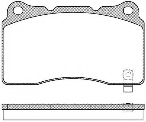 Комплект тормозных колодок, дисковый тормоз REMSA 0666.04