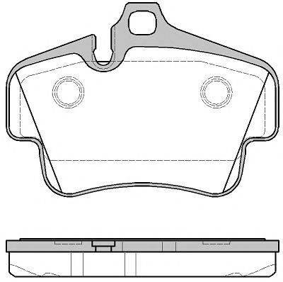 Комплект тормозных колодок, дисковый тормоз REMSA 0773.30