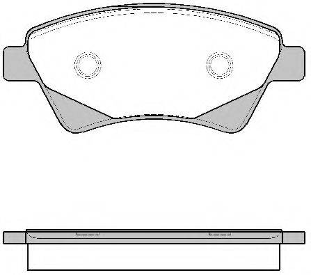 Комплект тормозных колодок, дисковый тормоз REMSA 0976.20